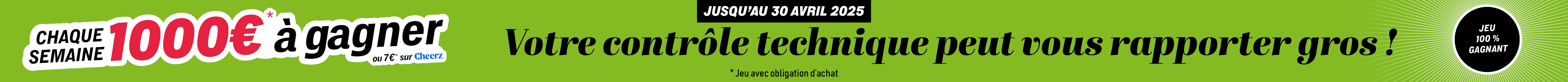 Grand jeu concours contrôle technique 100% gagnants DEKRA et NORISKO